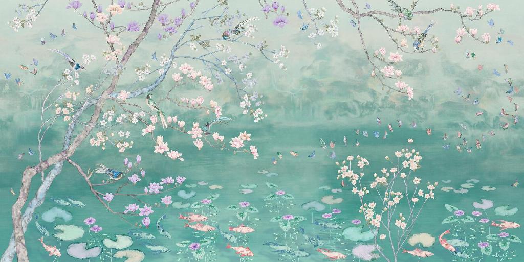 Панно Affresco Wallpaper Part 2 Chinese Motif AB121-COL3 2x4,02 м