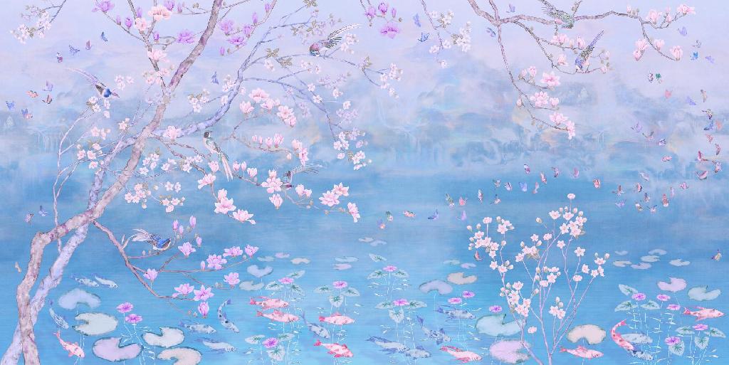 Панно Affresco Wallpaper Part 2 Chinese Motif AB121-COL4 2x4,02 м Панно Affresco Wallpaper Part 2 Chinese Motif AB121-COL4 2x4,02 м