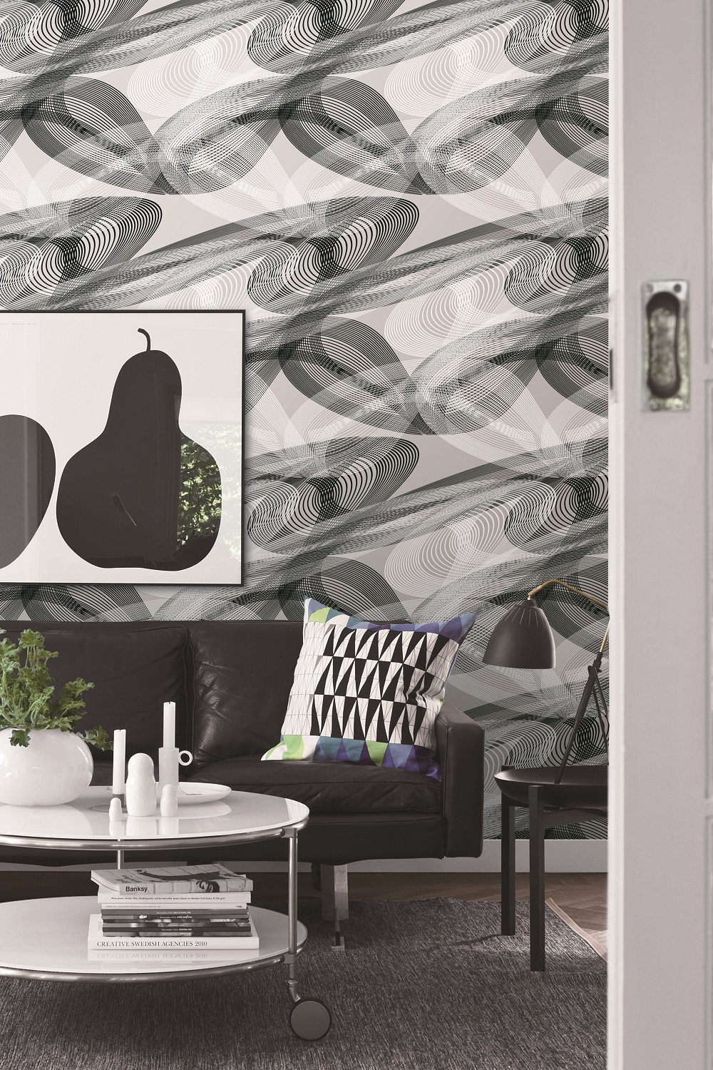 Обои Trendsetter Zaha ZA1102 9,14х0,685 м фото в интерьере