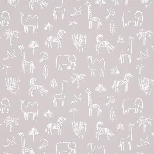 Обои Harlequin Book of Little Treasures Funky Jungle Stone 112629