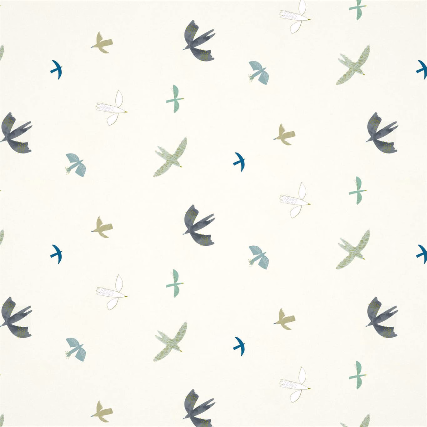 Обои Harlequin Book of Little Treasures Skies Above Duck Egg 112641