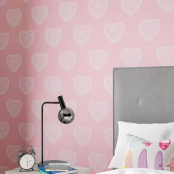 Обои Harlequin Book of Little Treasures Sweet Hearts Soft Pink 112651