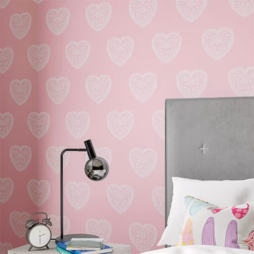Обои Harlequin Book of Little Treasures Sweet Hearts Soft Pink 112651