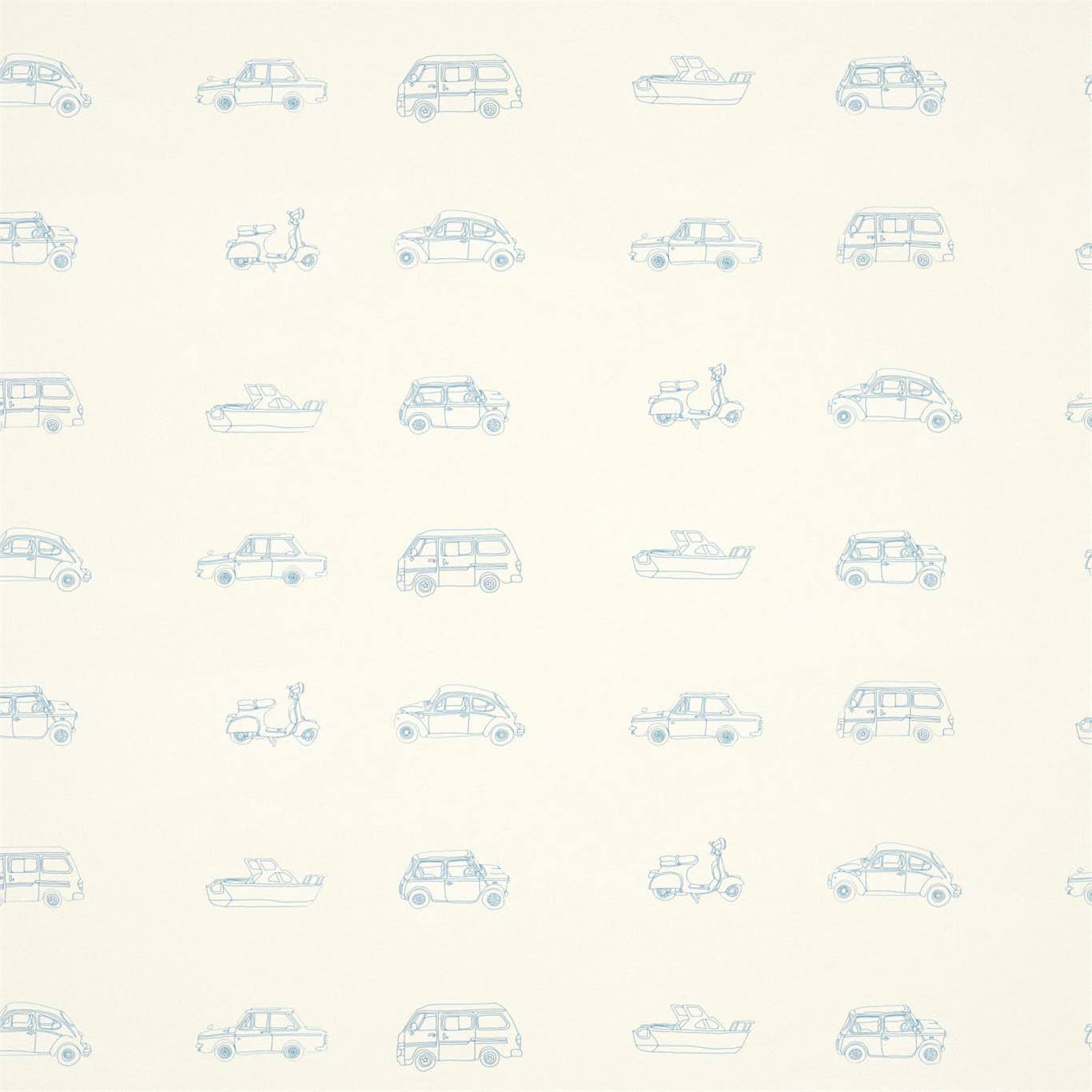 Обои Harlequin Book of Little Treasures Go Go Retro Aqua and White 112652