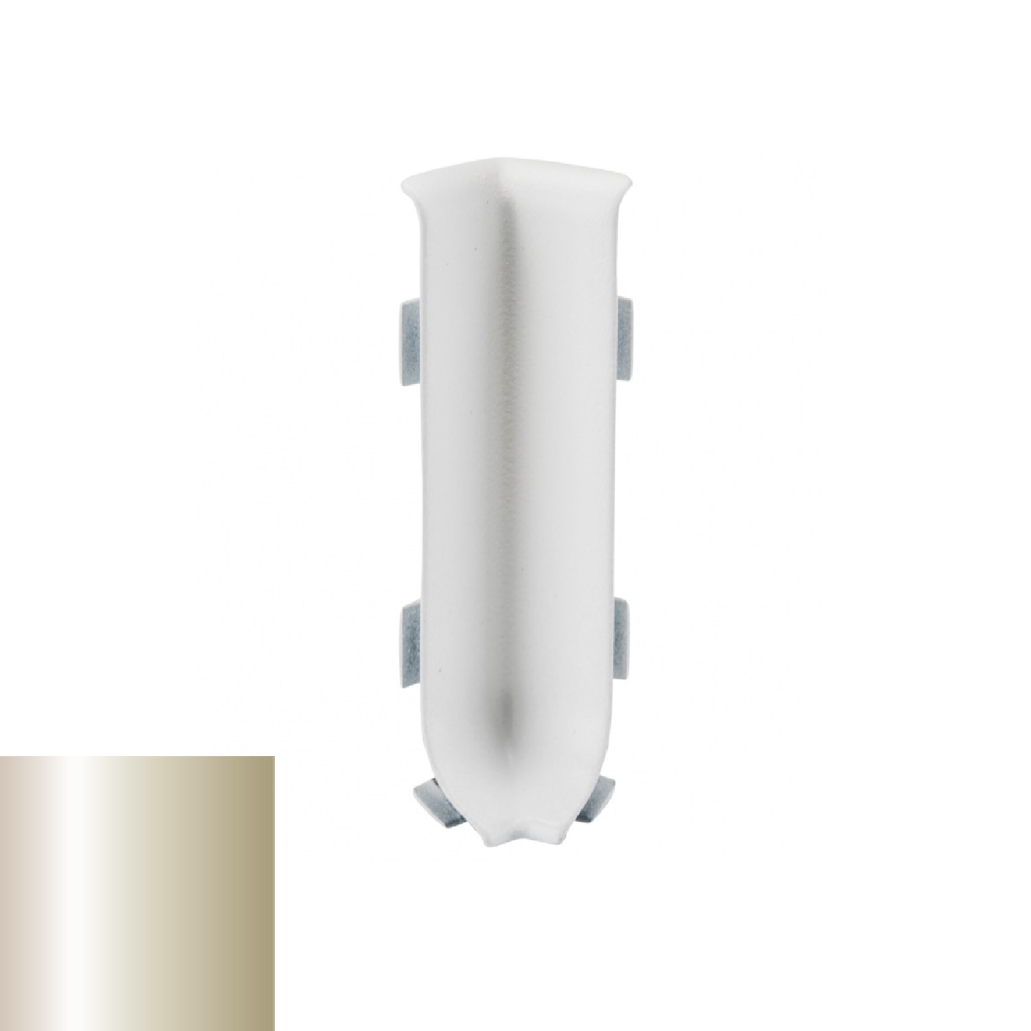 Угол внутренний для плинтуса Profilpas 90/8MI титан сатин 78754