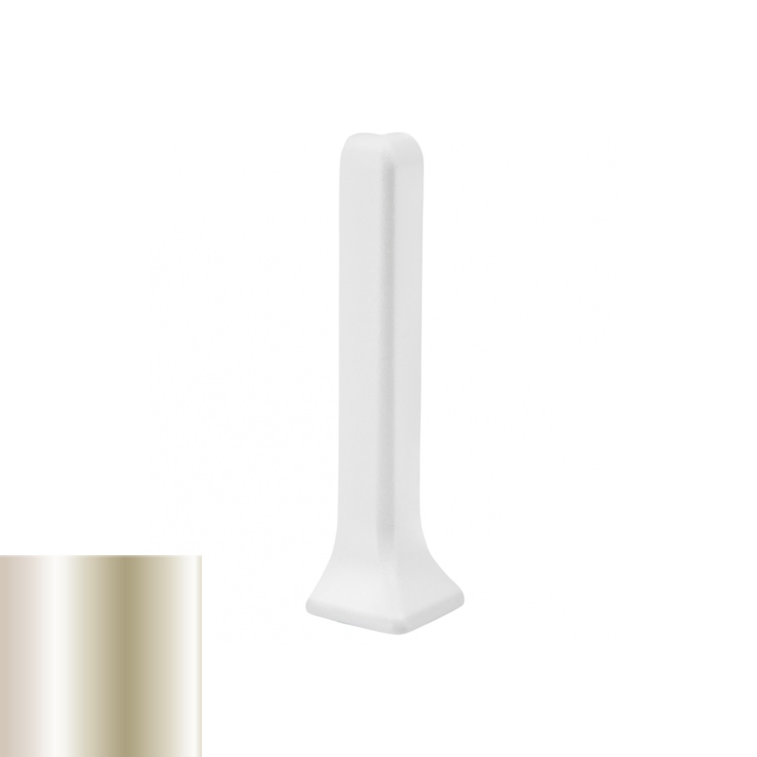 Угол внешний для плинтуса Profilpas 90/6ME глянцевый титан 78705