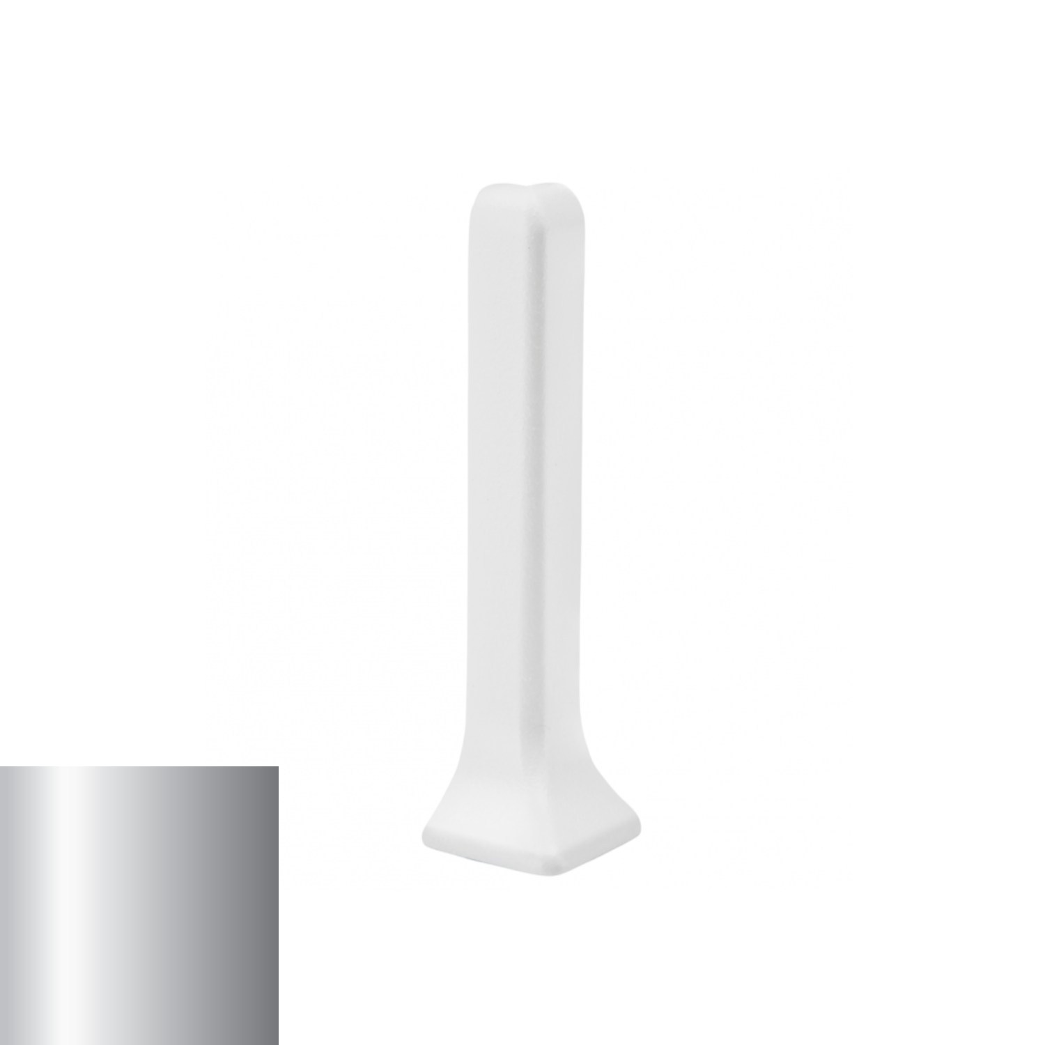 Угол внешний для плинтуса Profilpas 90/4ME серебро сатин 78728