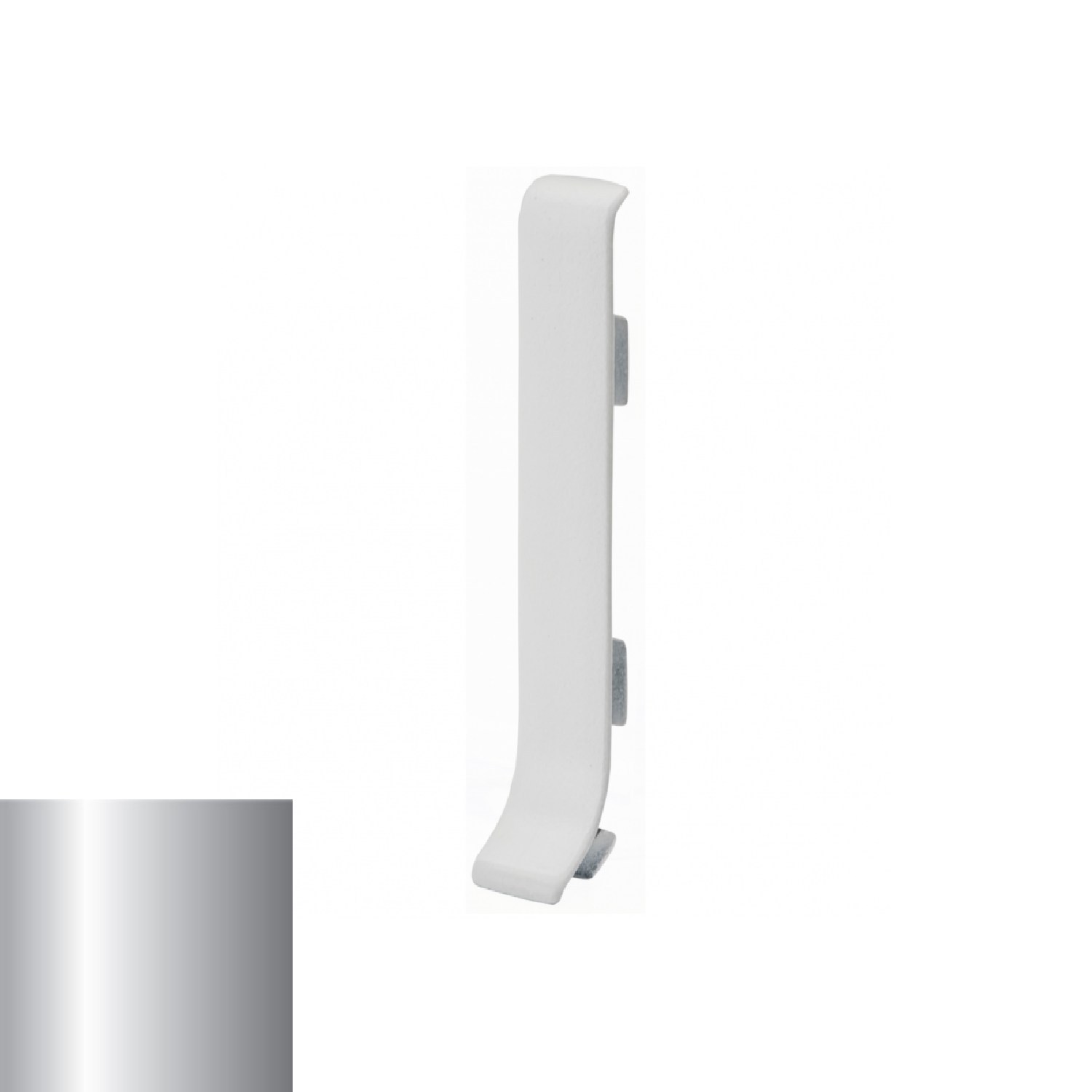 Соединитель для плинтуса Profilpas 90/8MG серебро 78672