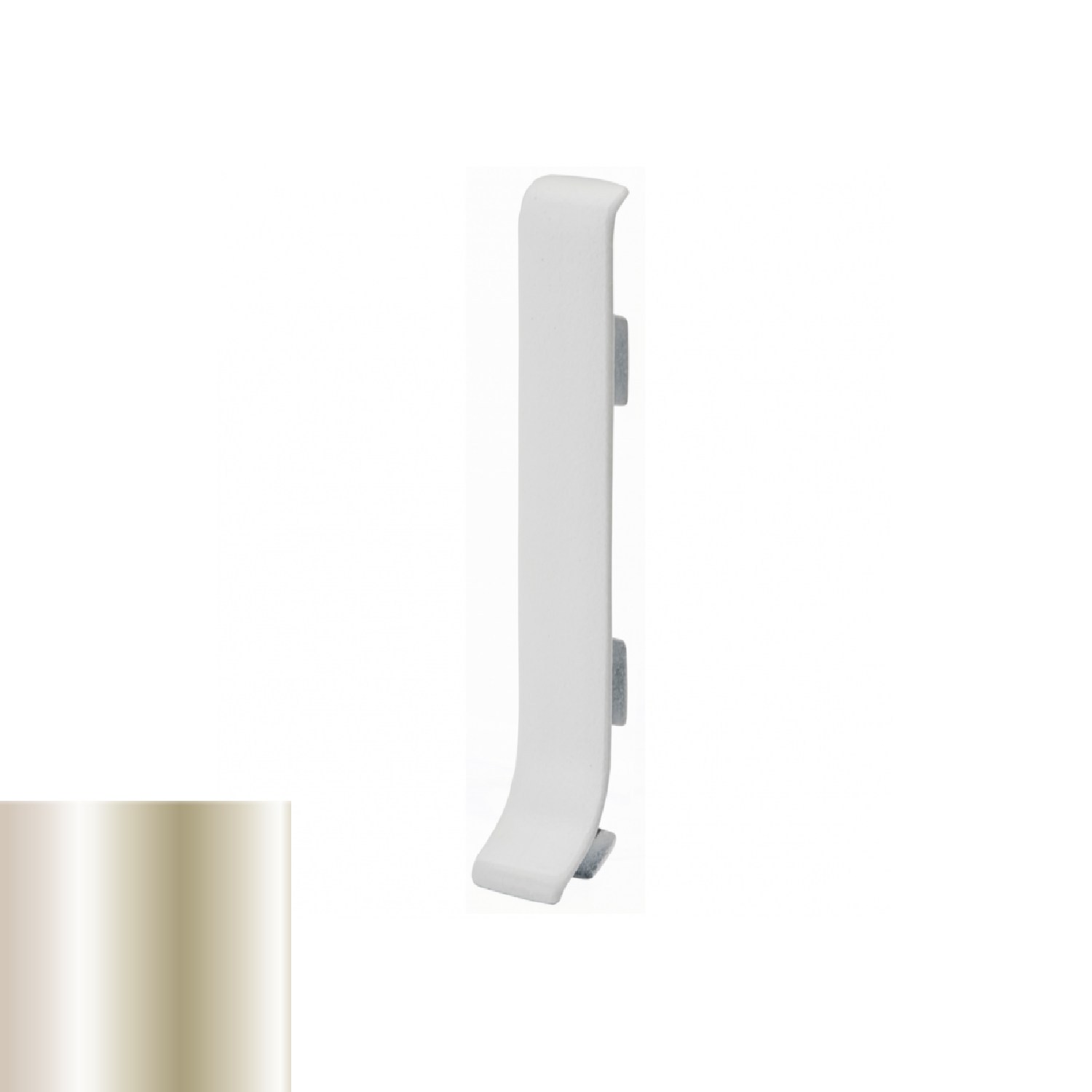 Соединитель для плинтуса Profilpas 90/6MG глянцевый титан 78706