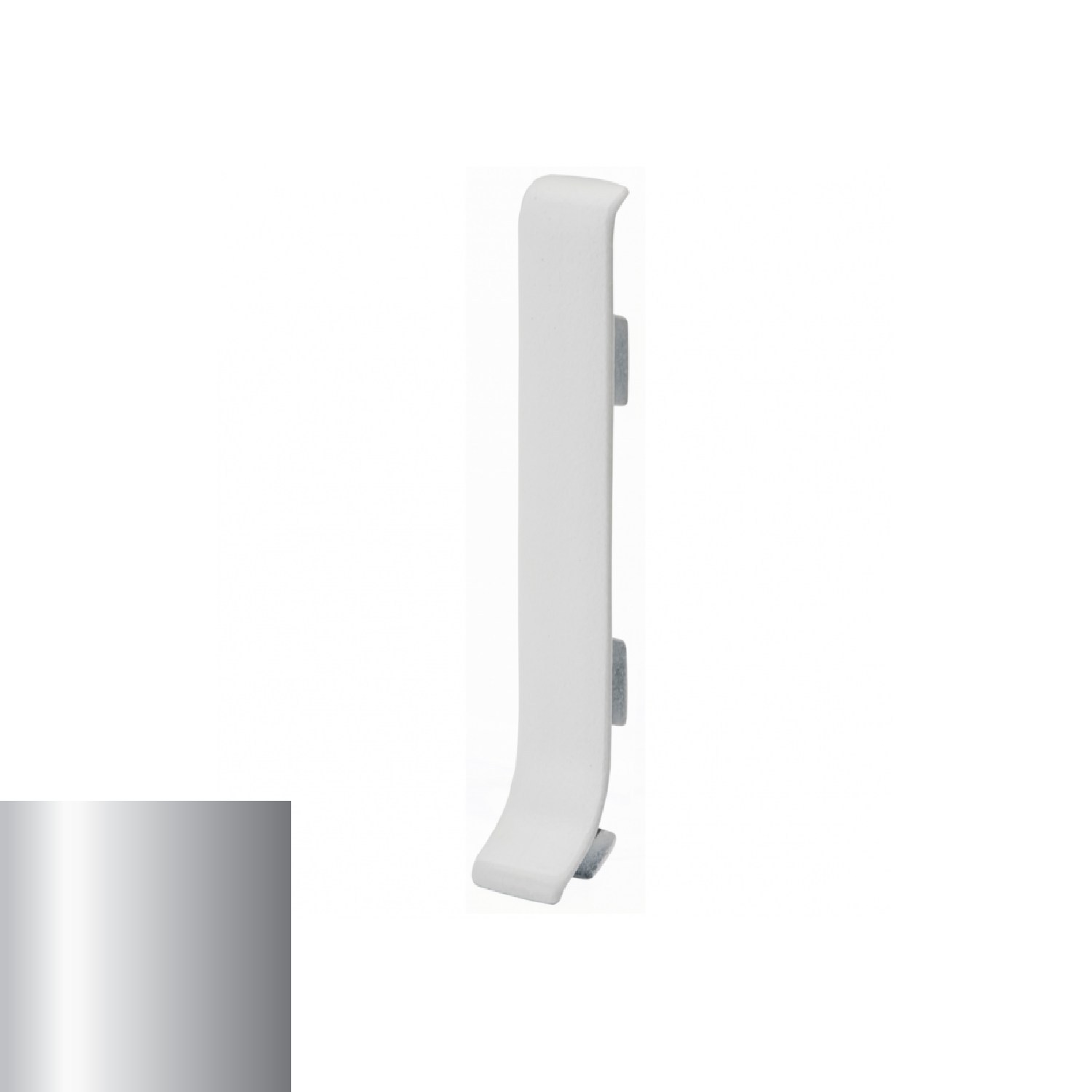 Соединитель для плинтуса Profilpas 90/4MG серебро сатин 78738