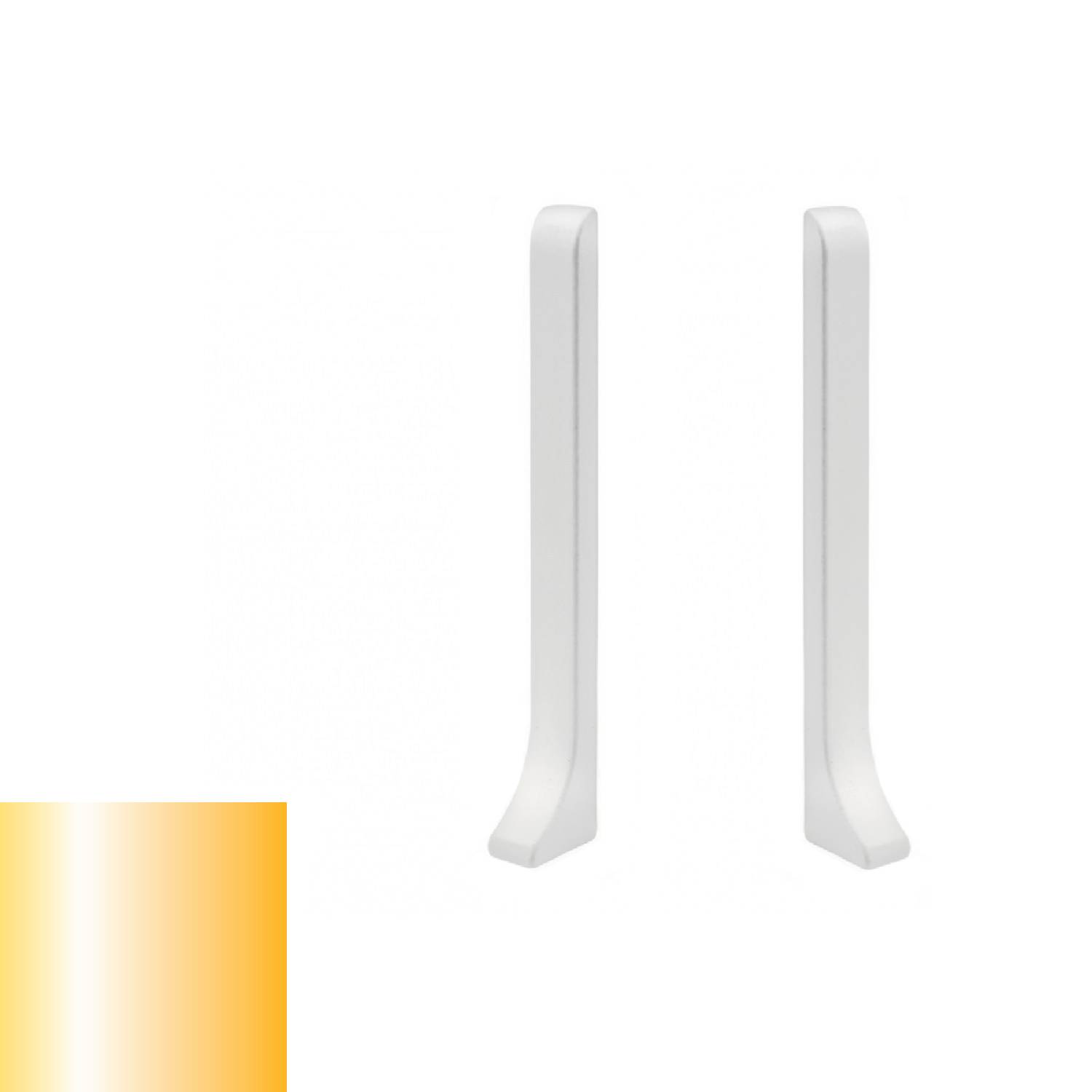 Заглушка для плинтуса Profilpas 90/8MP золото сатин 78747 2 шт/уп