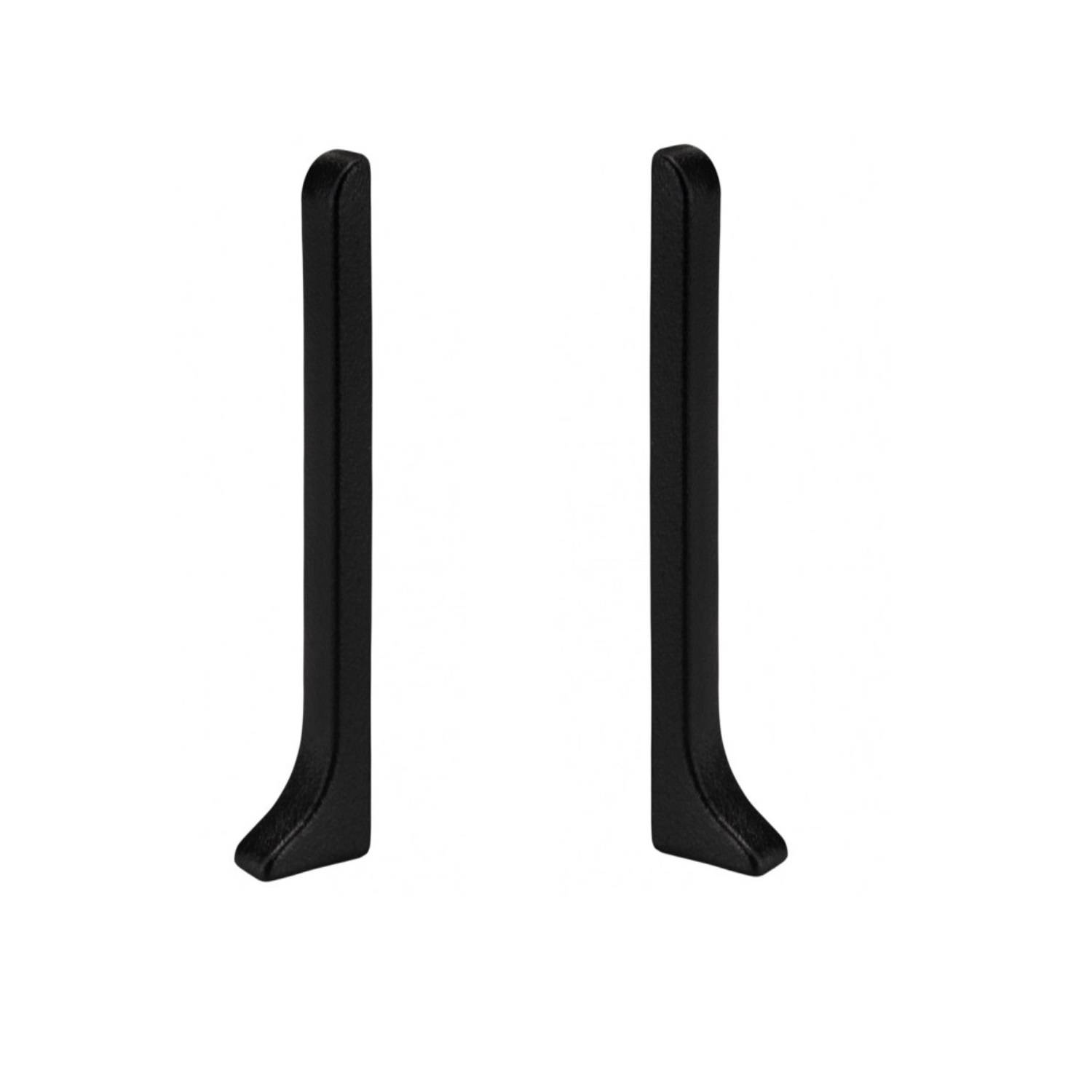 Заглушка для плинтуса Profilpas 90/6MP черная ST матовая 78199 2 шт/уп