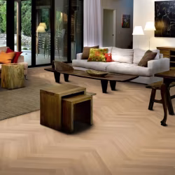 Инженерная доска Kahrs Студио Дуб AB белый матовый Oak AB white matt lacquer HB 111PABEK0VKE050 Calm венгерская елка 490×70×11