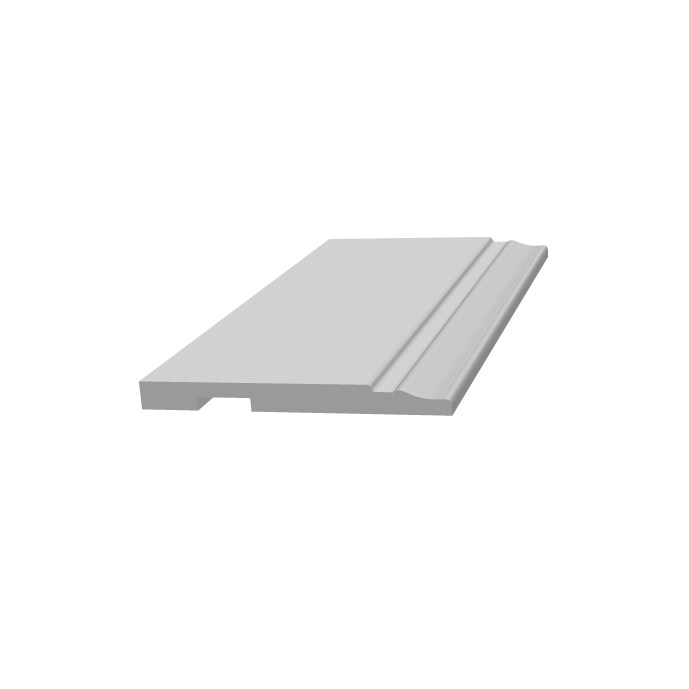 Плинтус крашеный Ultrawood Base белый 5214 p 2000×133×12