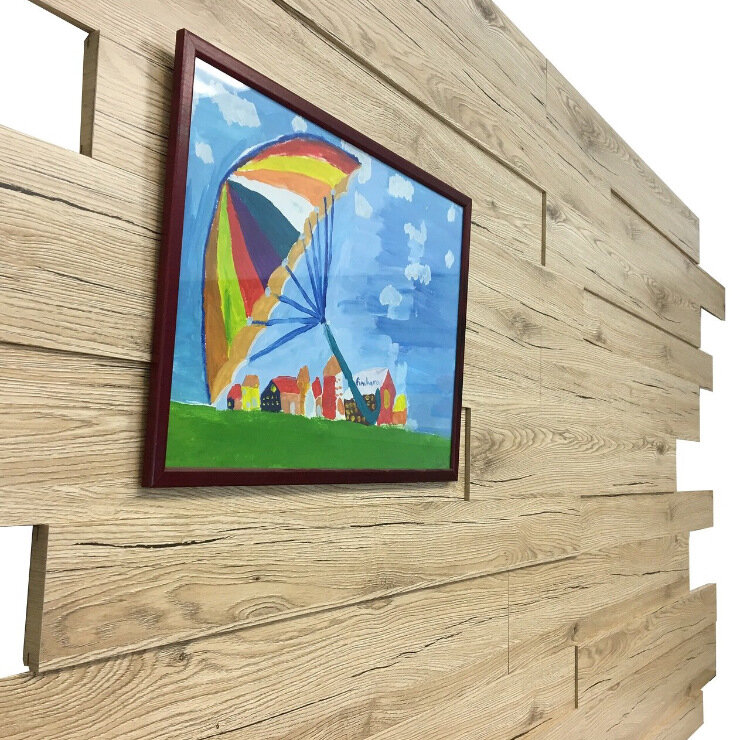 Стеновая 3D-панель Modern Decor ламинированная 124 900×85-125×10-16 фото в интерьере