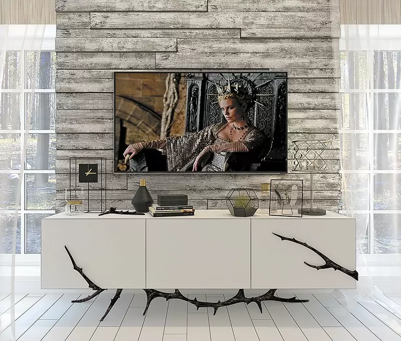 Стеновая 3D-панель Modern Decor ламинированная 125 900×85-125×10-16 фото в интерьере