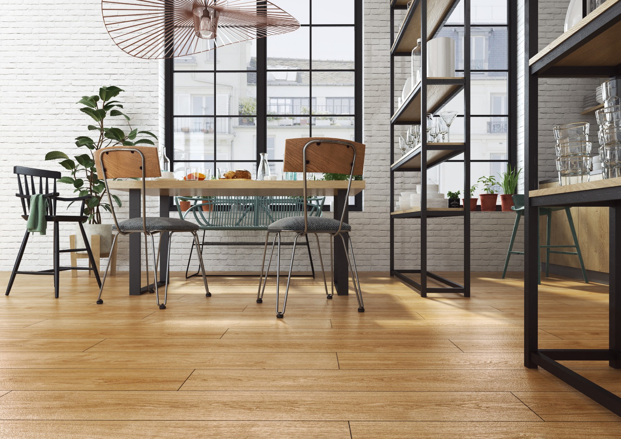 Ламинат Kronopol Aurum Symfonia Aqua Oak Sonata D 4531 1380×191×12 фото в интерьере