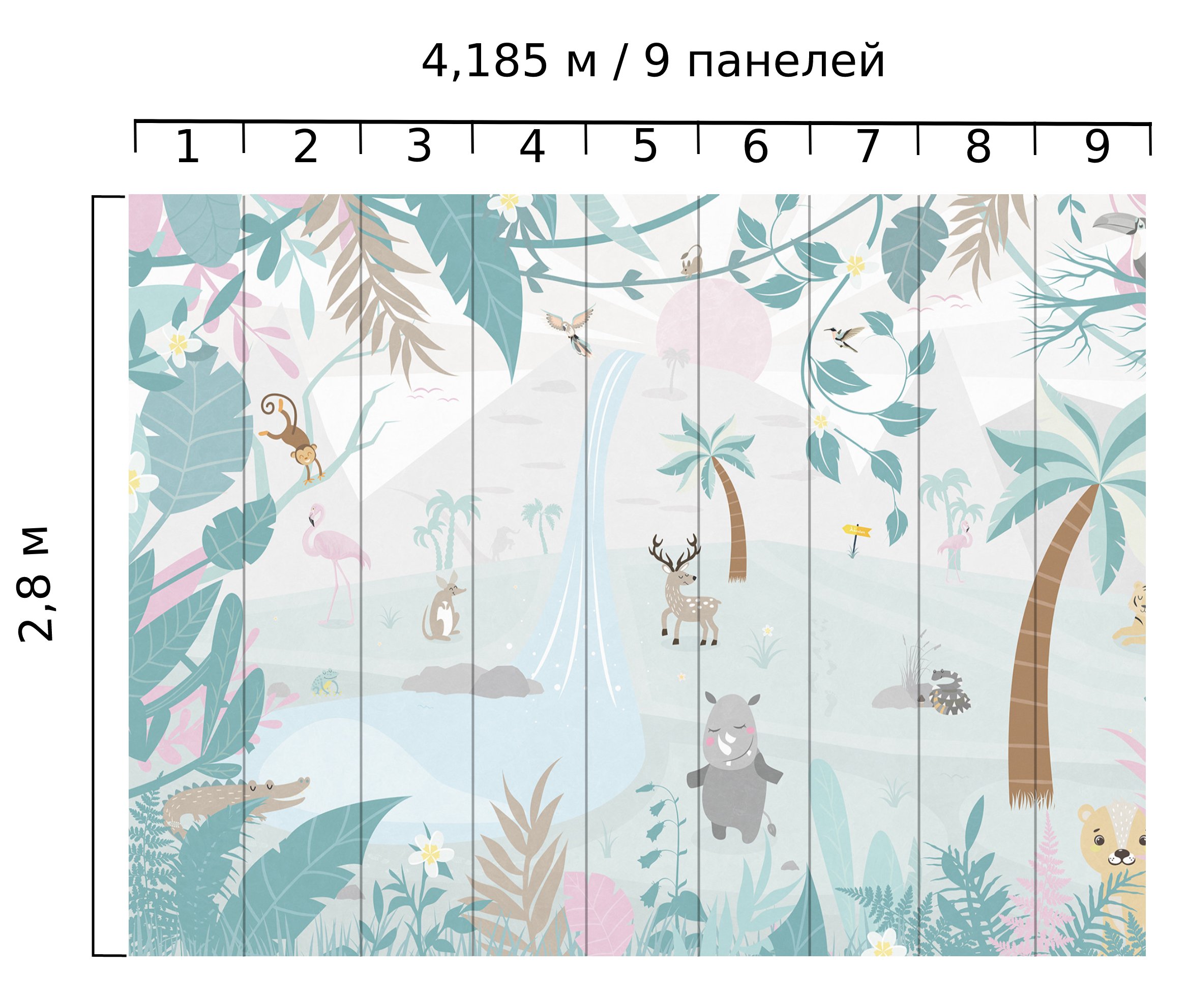 Панно BN International SmallTalk 30802 2,8х4,185 м Панно BN International SmallTalk 30802 2,8х4,185 м