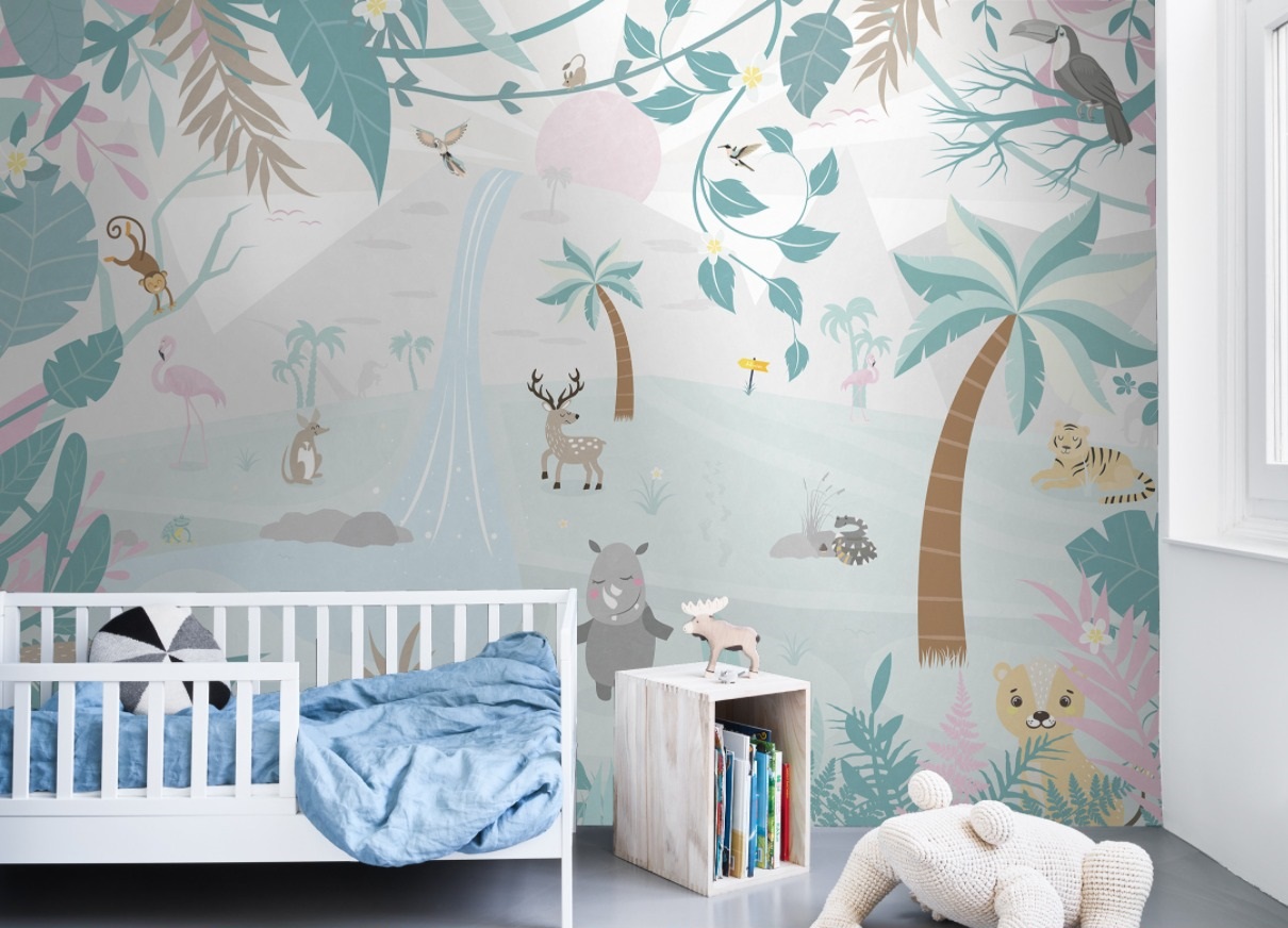 Панно BN International SmallTalk 30802 2,8х4,185 м фото в интерьере