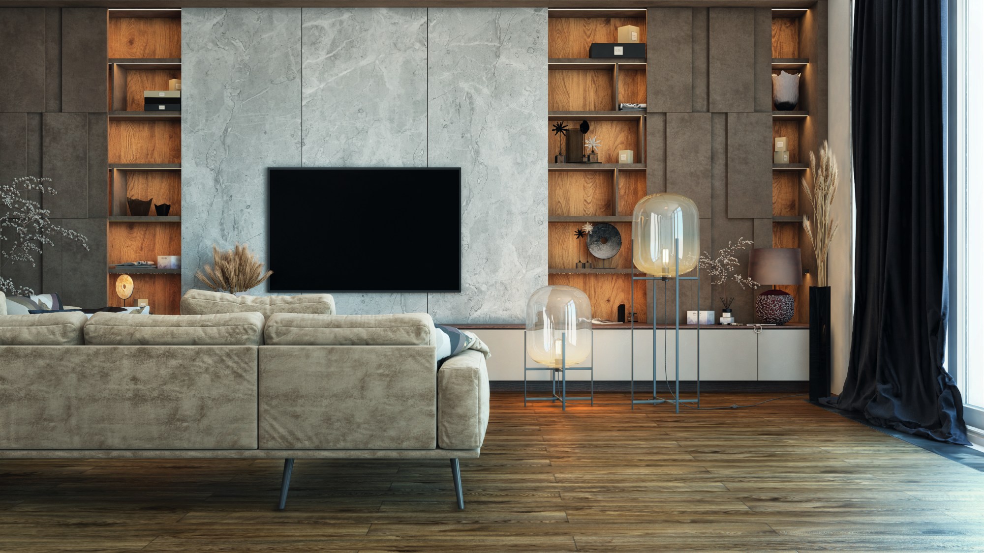 Ламинат Kronopol Aurum Volo Aqua Oak Sparrow D4578 1380×191×8 фото в интерьере