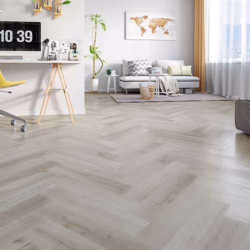 Кварцвиниловый SPC ламинат Fargo Parquet Дуб Лондонский Туман 33-81996-14 венгерская елка 615×123×4