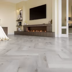 Кварцвиниловый SPC ламинат Fargo Parquet Дуб Снежный 33-DL1601 венгерская елка 615×123×4