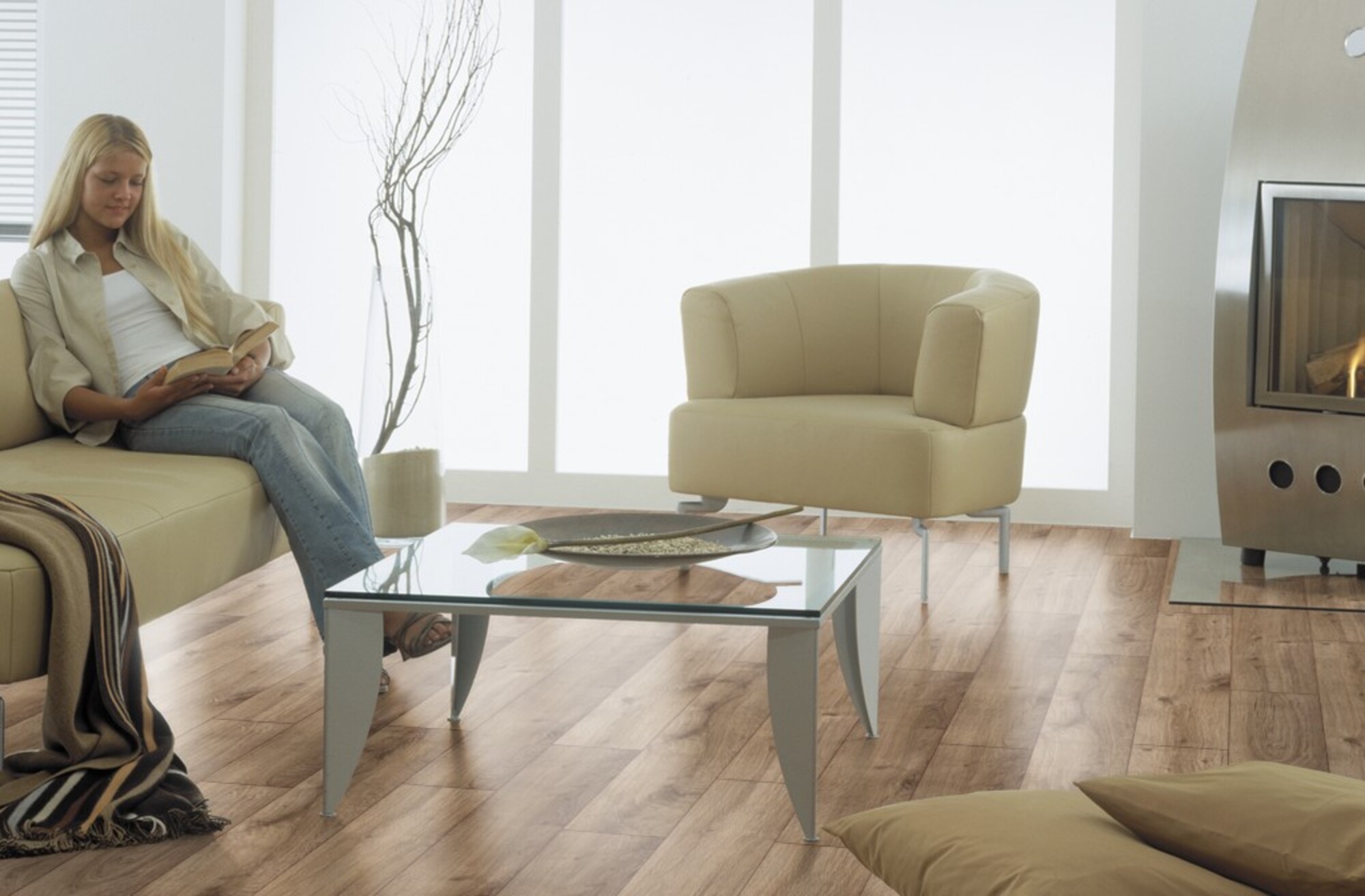 Ламинат Kronopol Platinium Blackpool Oak Westminster D 4918 1380×244×10 фото в интерьере