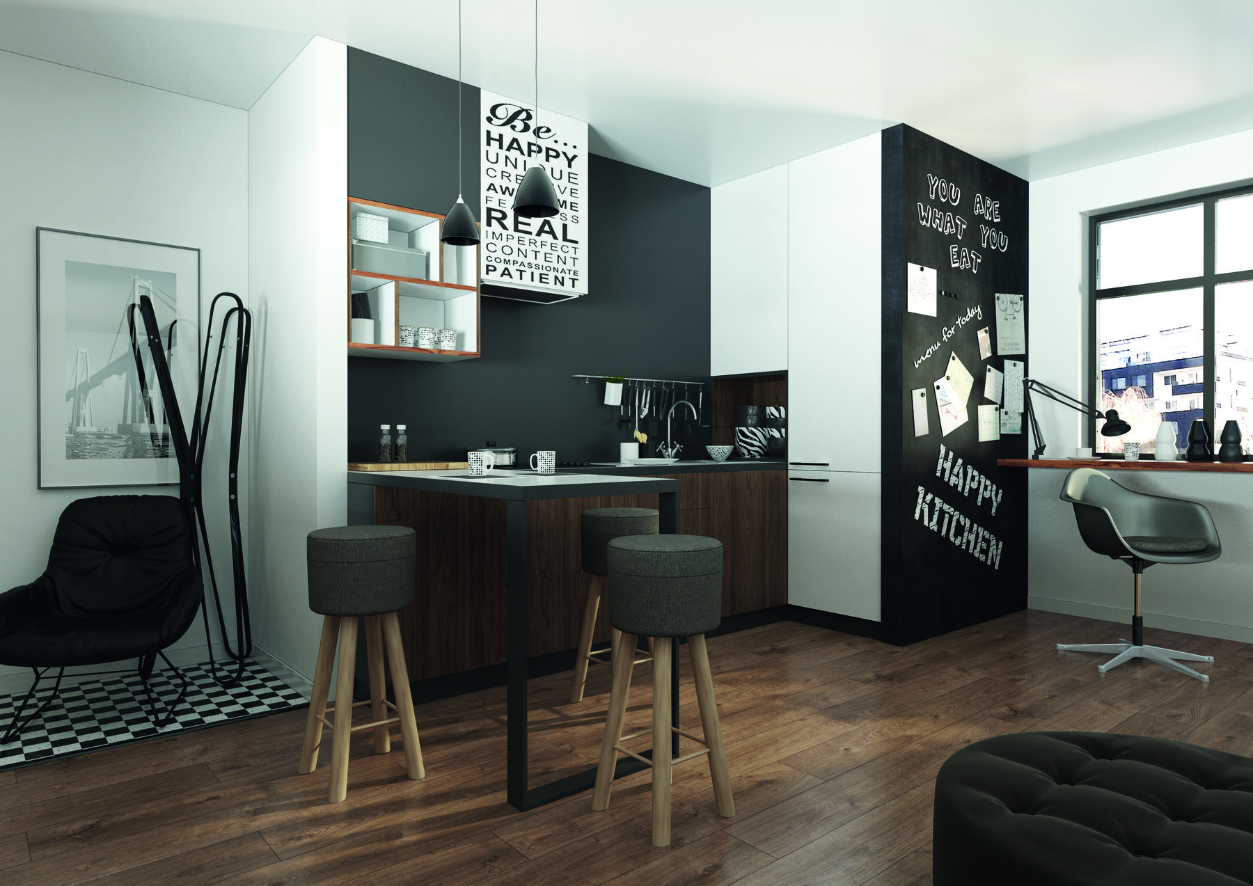 Ламинат Kronopol Aurum Movie Aqua Oak Fantasy D 4584 1380×242×8 фото в интерьере