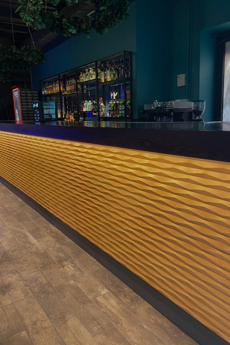 Стеновая панель под покраску Orac Decor Ridge W112 2000×250×20 фото в интерьере