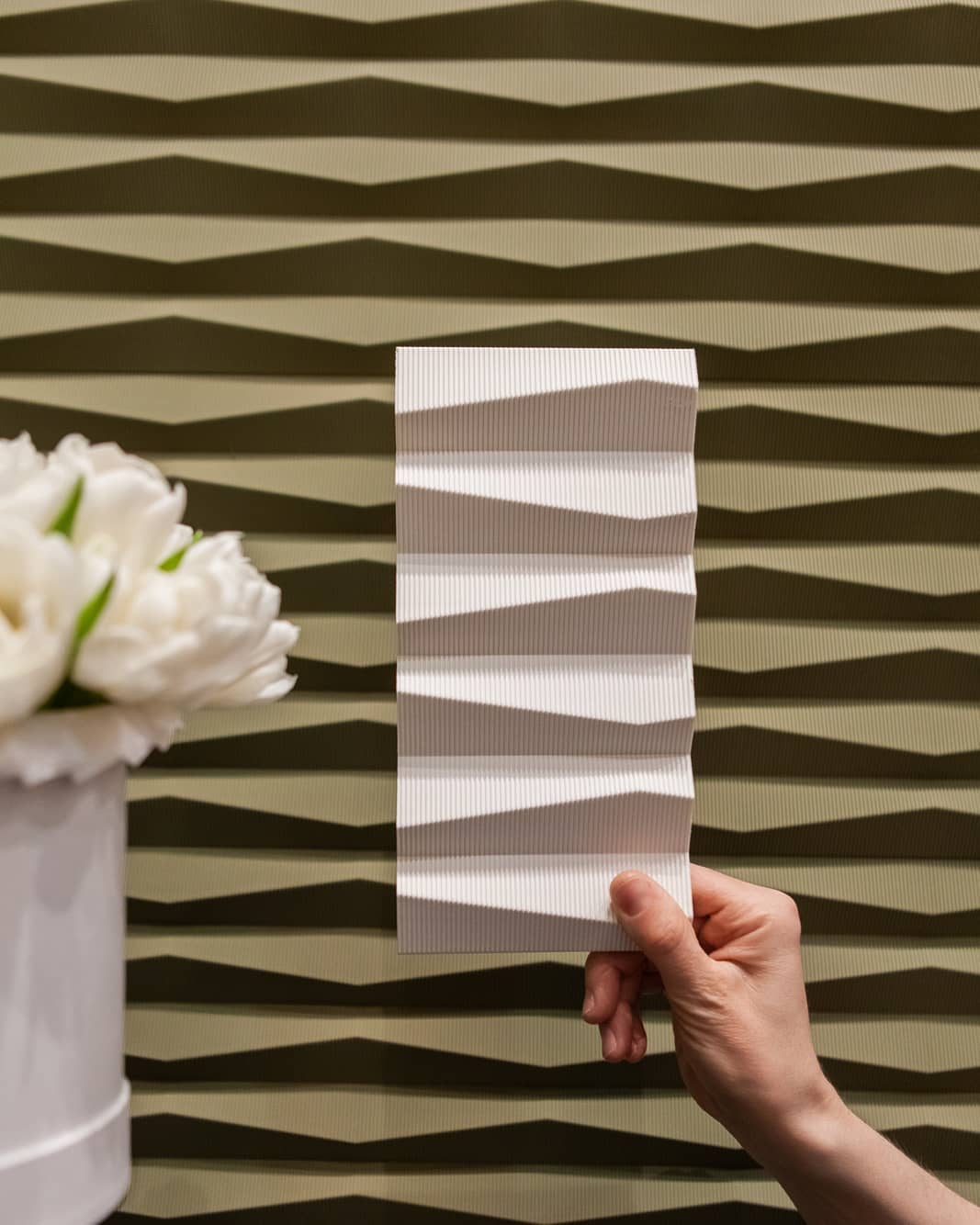 Стеновая панель под покраску Orac Decor Ridge W112 2000×250×20 фото в интерьере