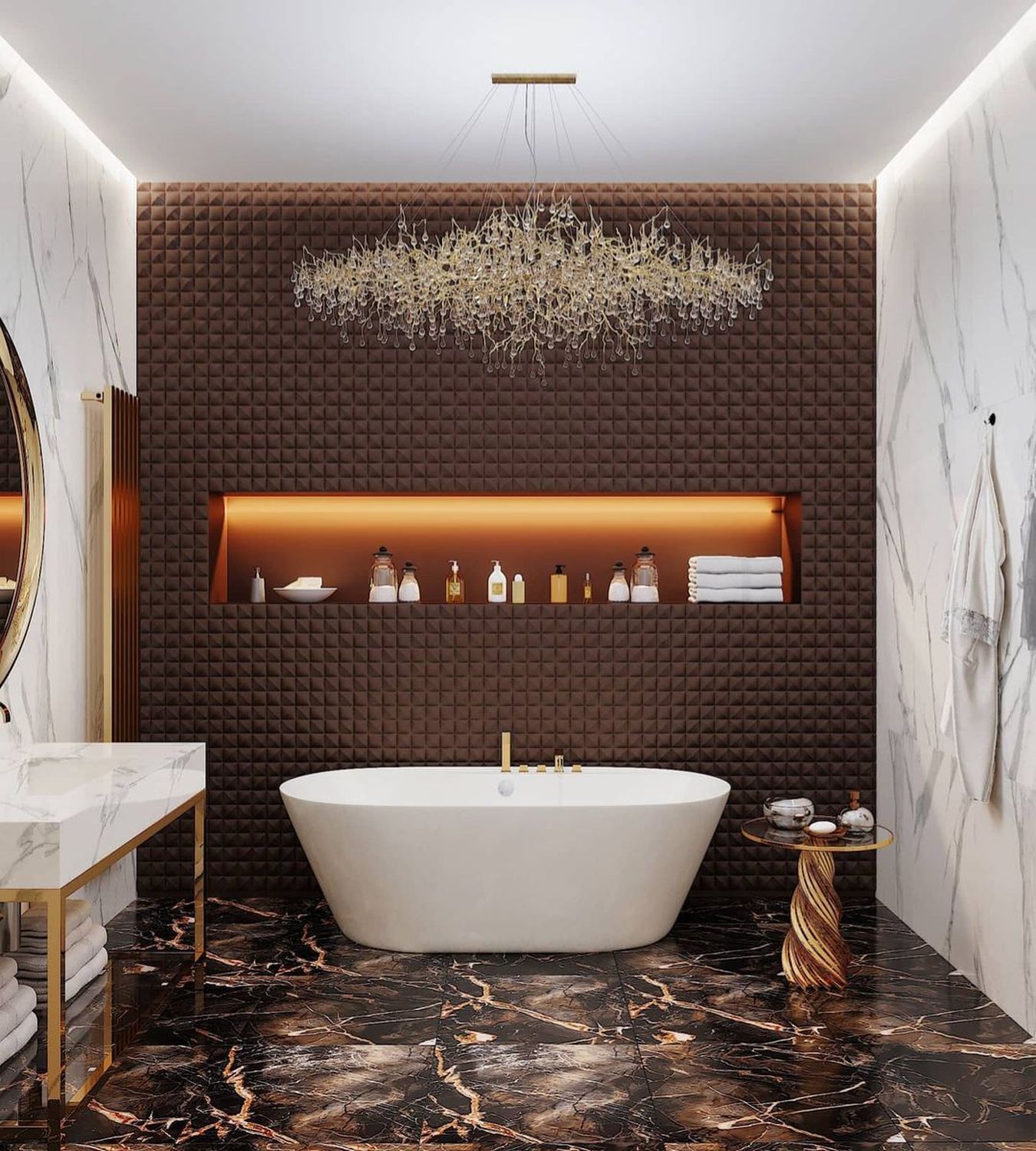 Стеновая панель под покраску Orac Decor Cobble W113 2000×250×22 фото в интерьере