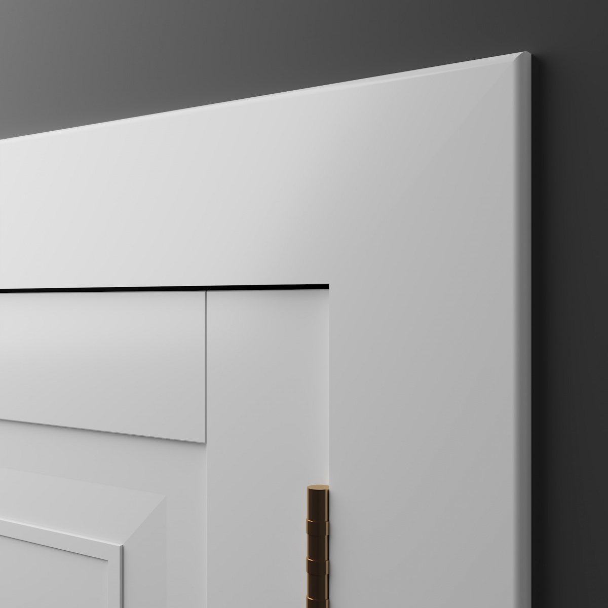 Плинтус под покраску Ultrawood Base 1010 2440×100×10 фото в интерьере