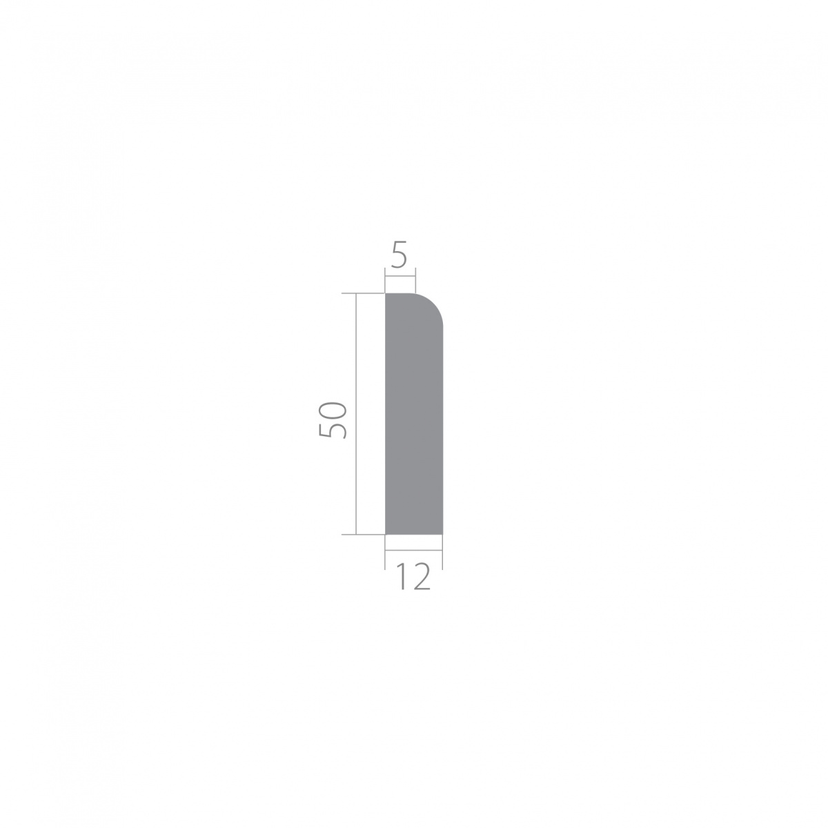 Плинтус под покраску Ultrawood Base 5012 i 2000×50×12