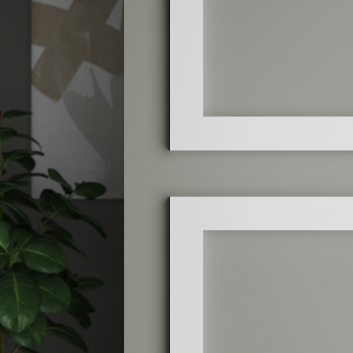 Молдинг ЛДФ под покраску Ultrawood E2E 3012 2440×30×12 фото в интерьере