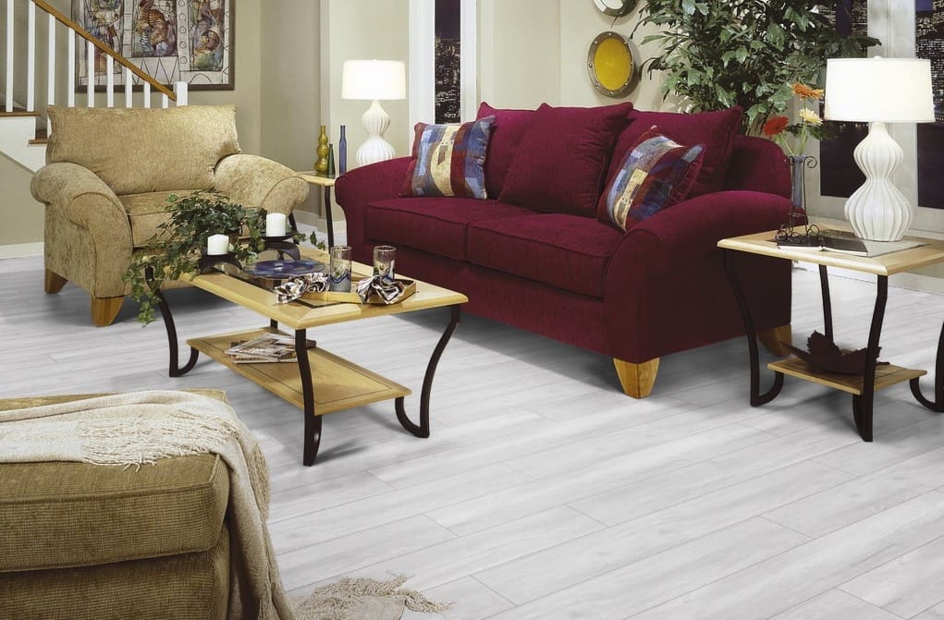 Ламинат Kronopol Aurum Aroma Ash Lily D 3880 1380×193×10 фото в интерьере