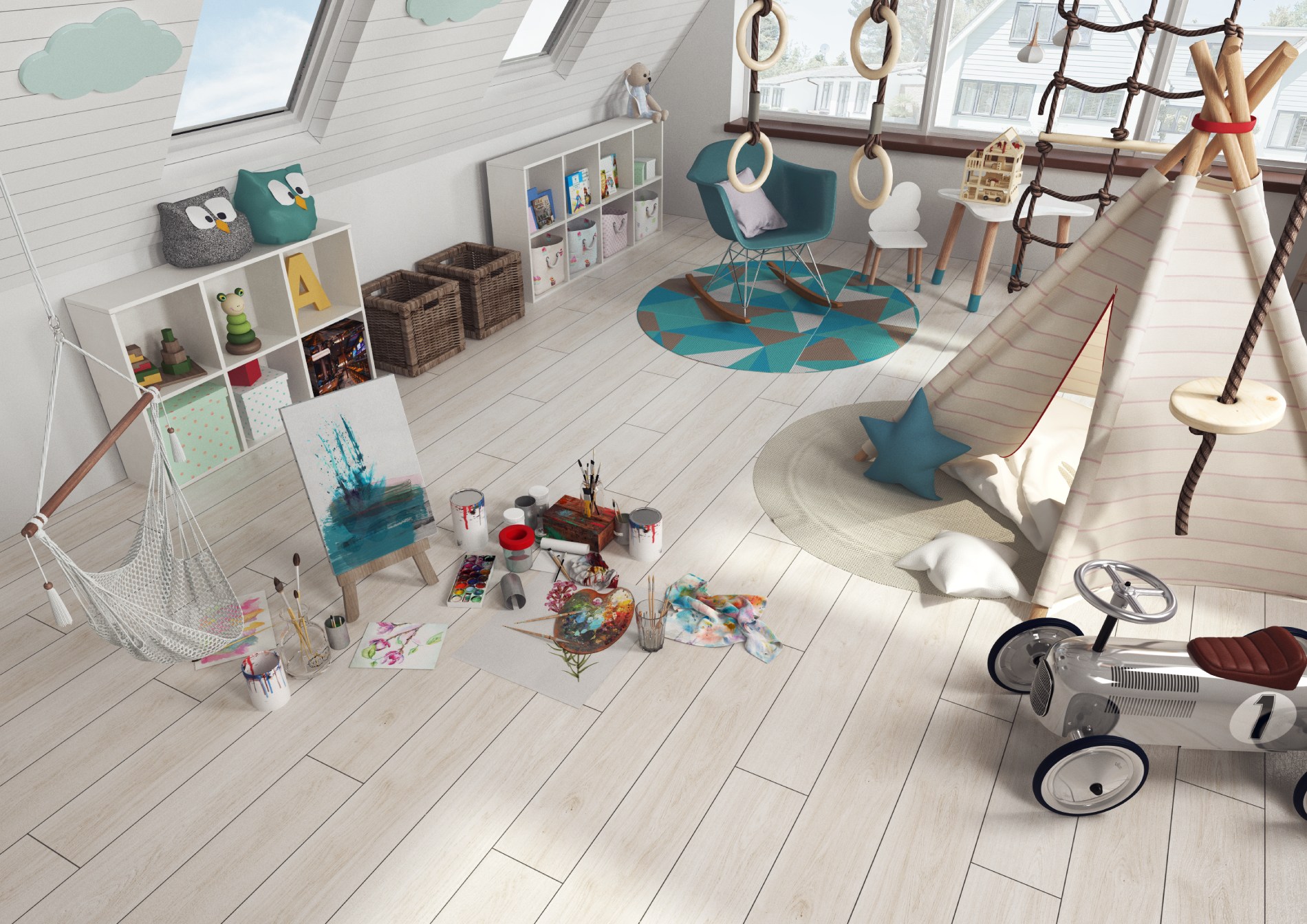 Ламинат Kronopol Platinium Slim Oak Himalaya D 3035 1380×113×10 фото в интерьере