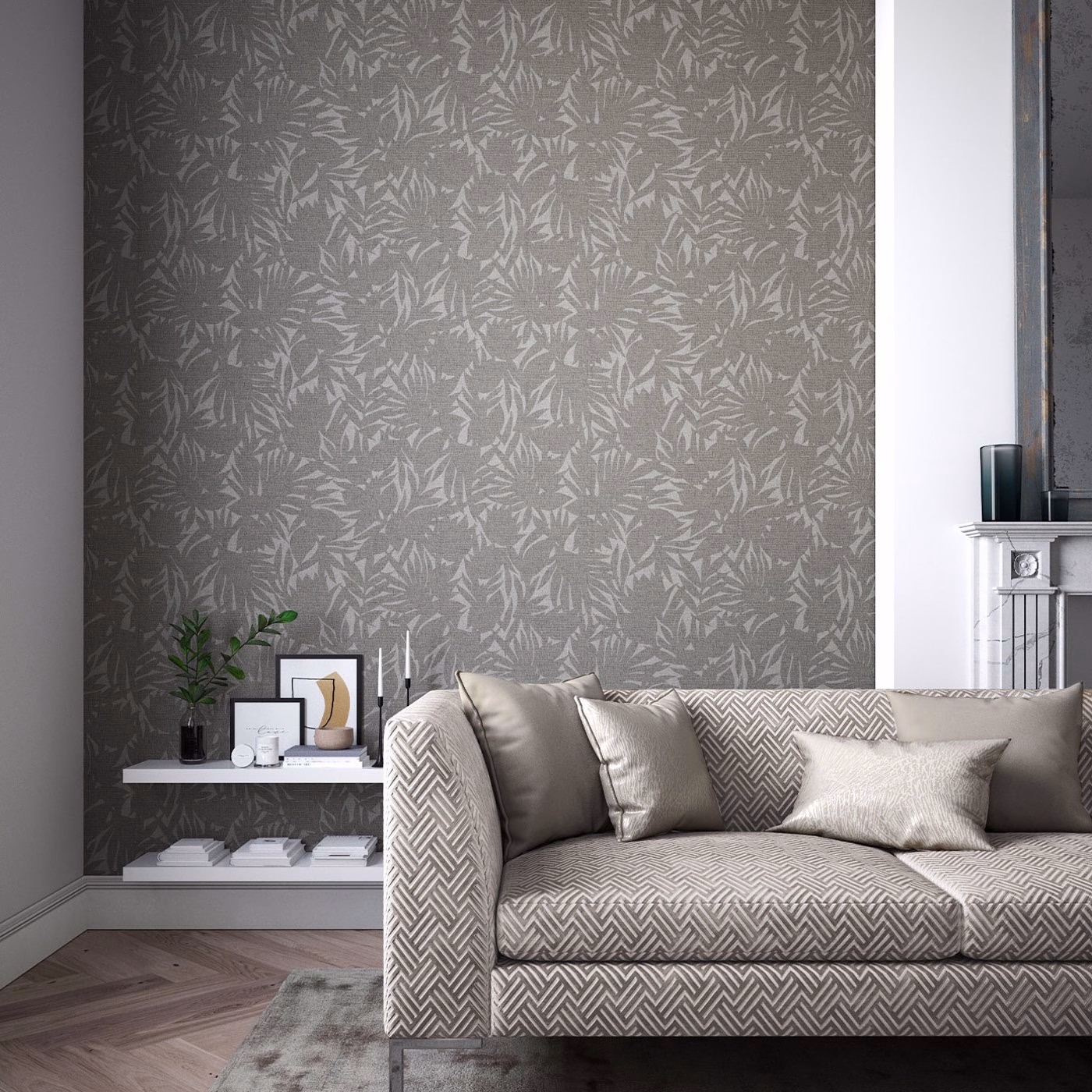Обои Harlequin Momentum 7 Luminance Slate 112733 фото в интерьере