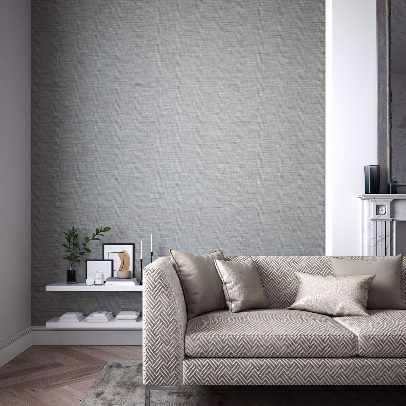 Обои Harlequin Momentum 7 Sequence Slate 112736 фото в интерьере