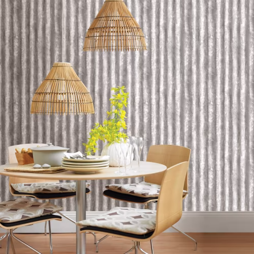Обои Aura Trilogy Kirkland Charcoal Corrugated Metal FD22336