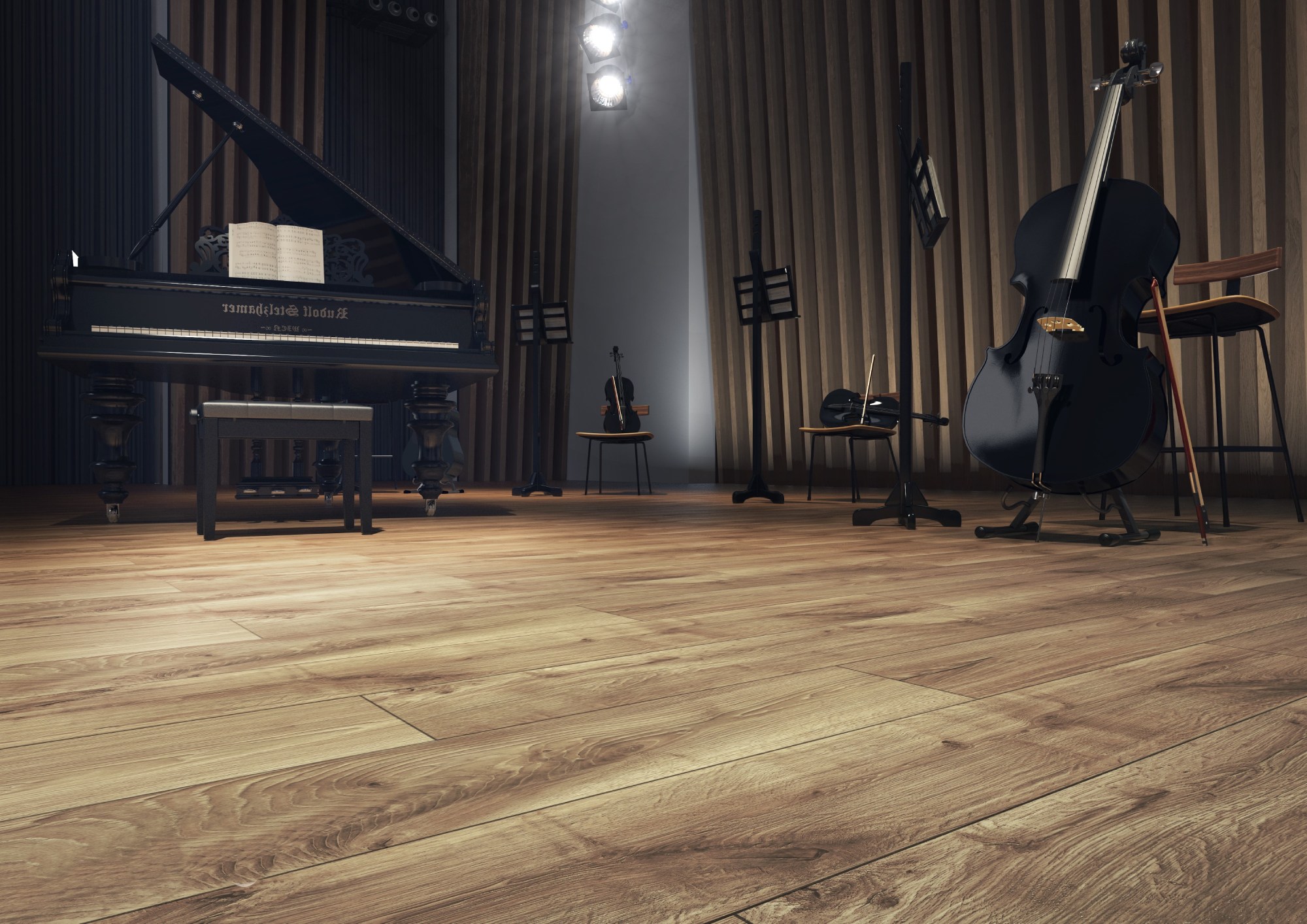 Ламинат Kronopol Aurum Sound Oak Opera D 3884 1375×188×12 фото в интерьере