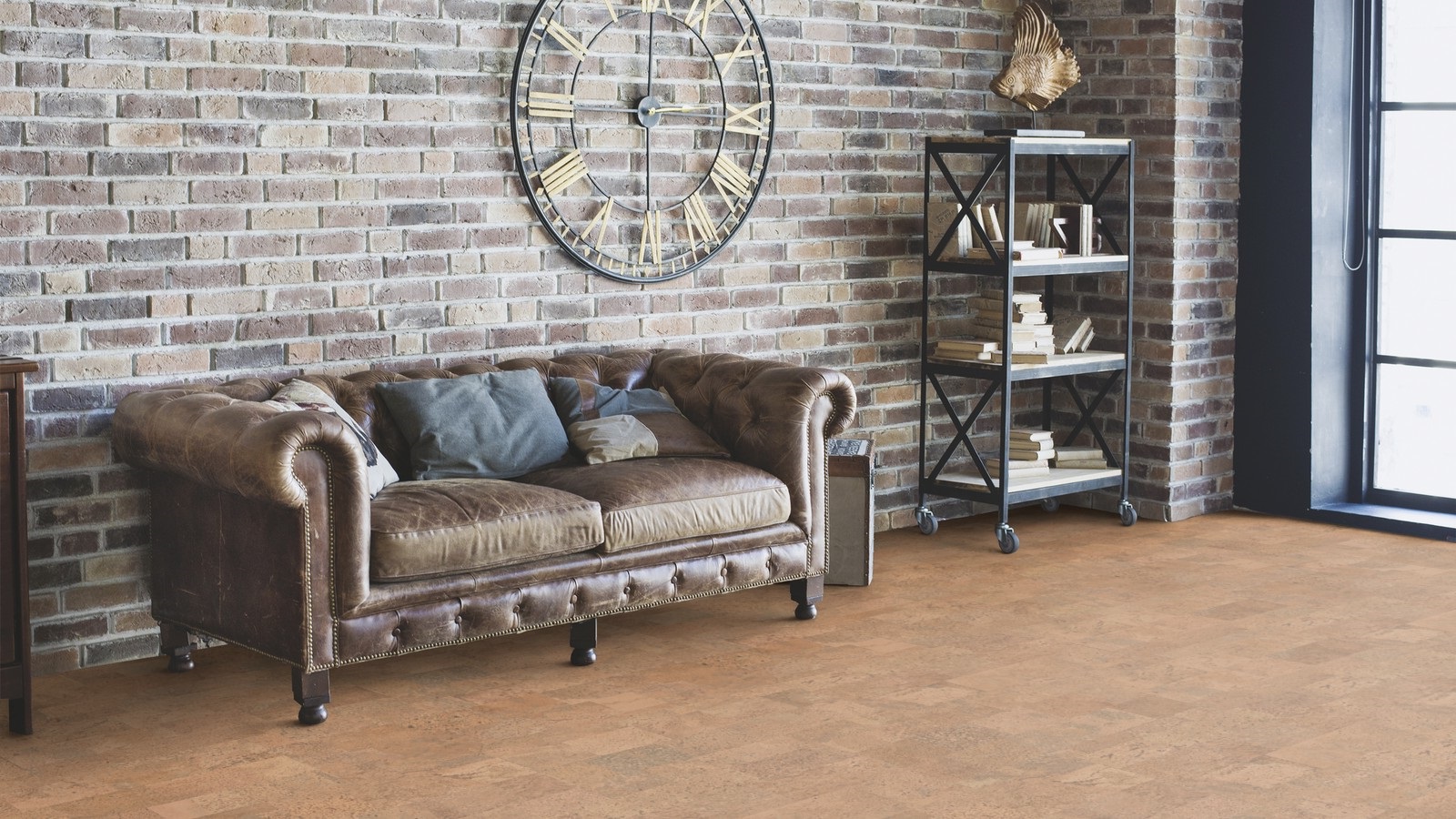 Пробковый пол клеевой Wicanders Cork Pure Identity Eden AJ2P001 600×300×6 фото в интерьере