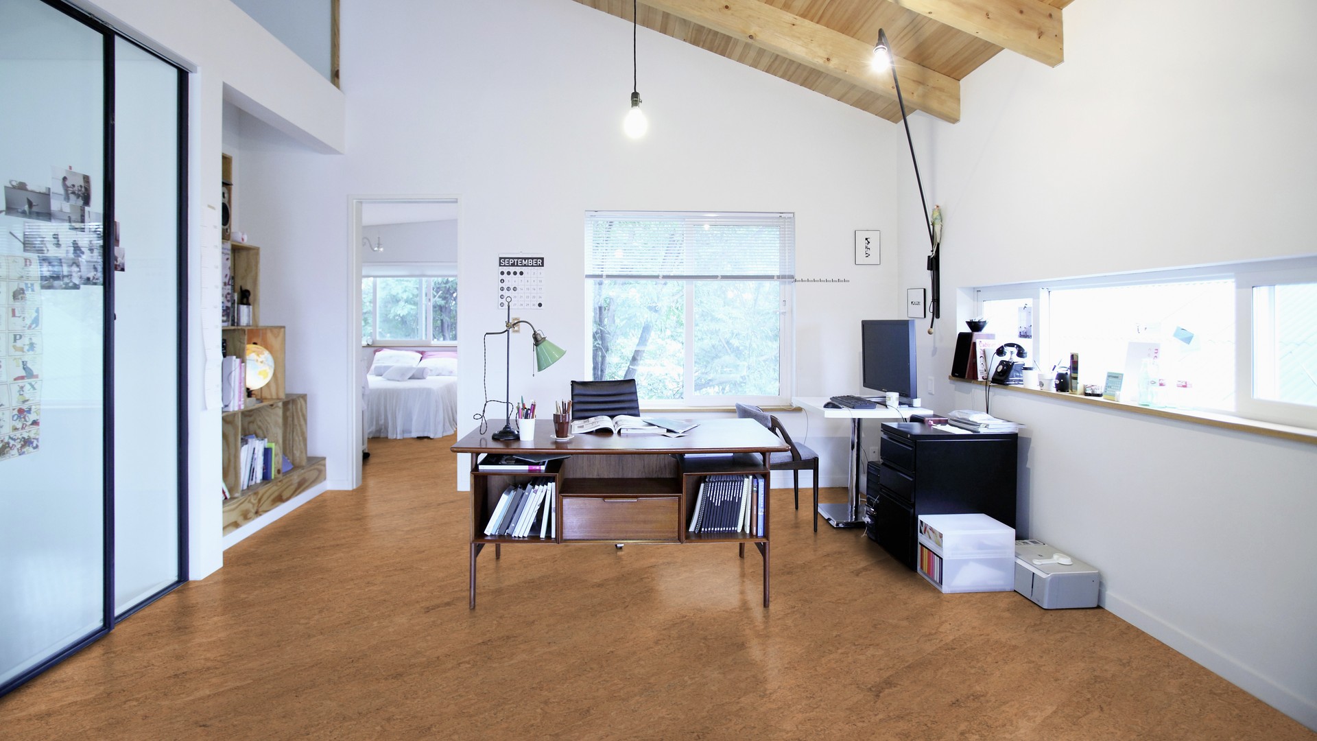 Пробковый пол клеевой Wicanders Cork Pure Originals Symphony AJAJ004 600×300×6 фото в интерьере Пробковый пол клеевой Wicanders Cork Pure Originals Symphony AJAJ004 600×300×6 фото в интерьере