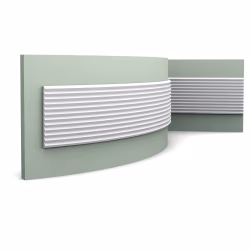 Стеновая панель под покраску Orac Decor Modern Zigzag W108F гибкая 2000×250×18