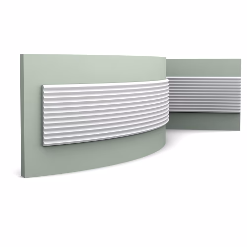 Стеновая панель под покраску Orac Decor Modern Zigzag W108F гибкая 2000×250×18