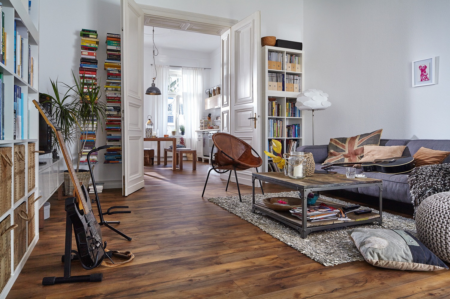 Ламинат Meister LD 150/6404 Древесина Миссисипи 1288×198×8 фото в интерьере