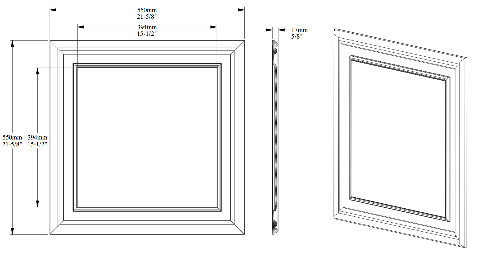 Стеновая панель под покраску Orac Decor New Classic D503 550×550×17