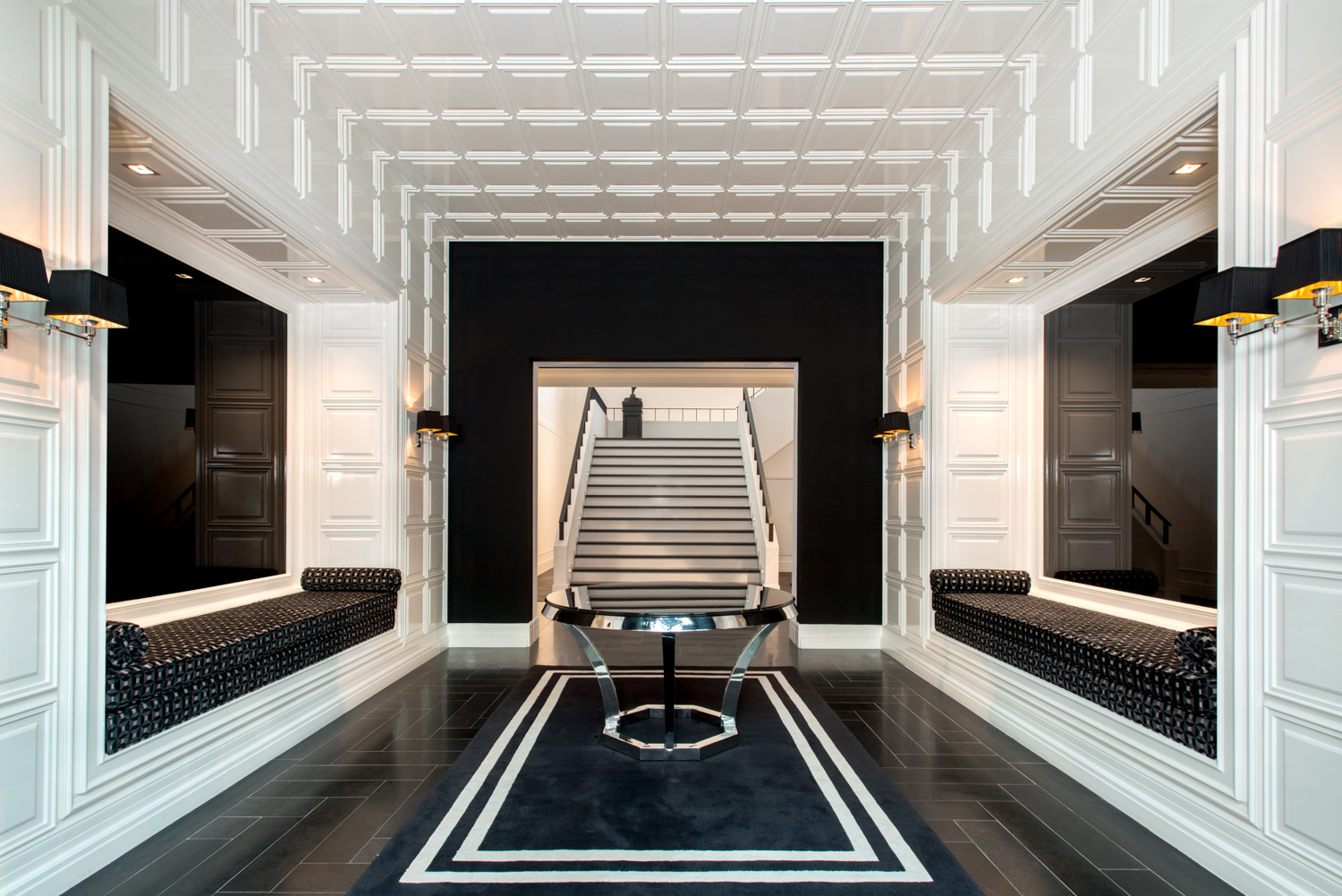 Стеновая панель под покраску Orac Decor New Classic D503 550×550×17 фото в интерьере