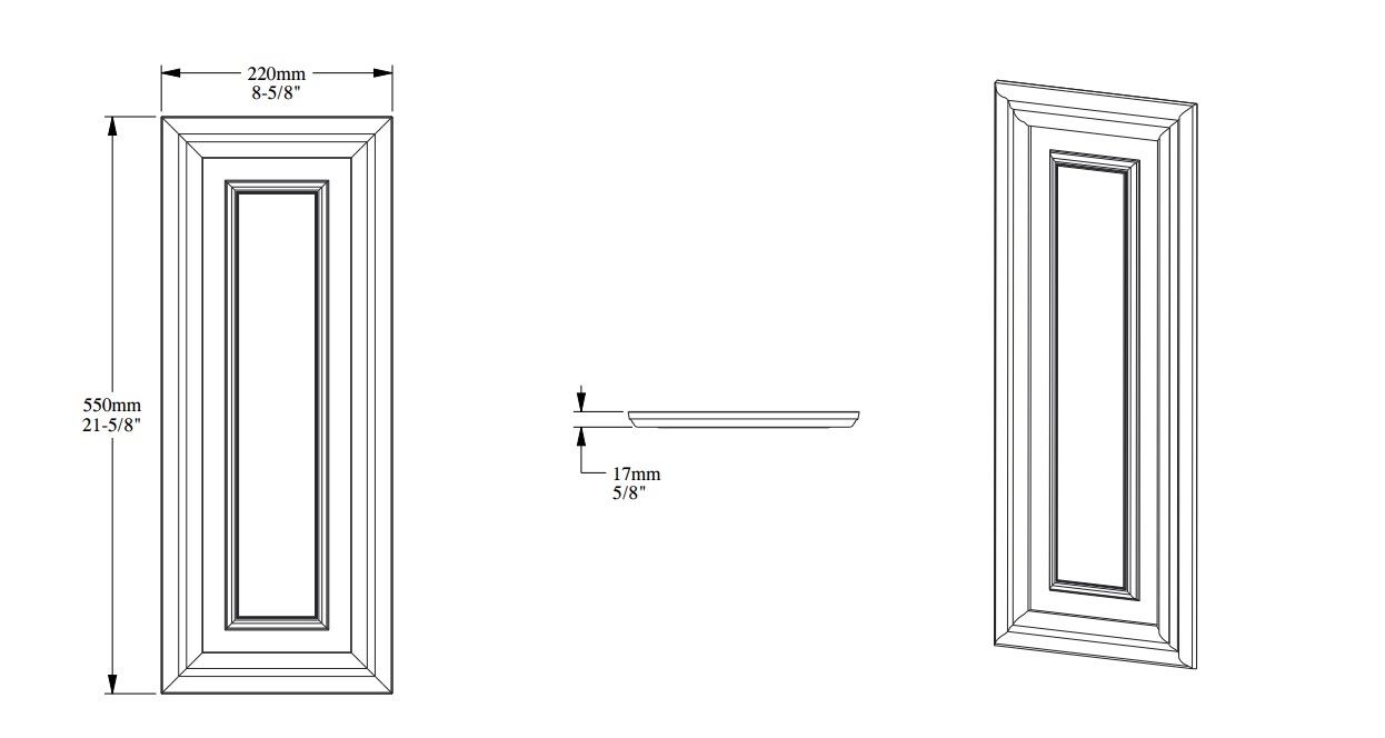 Стеновая панель под покраску Orac Decor New Classic D504 550×220×17