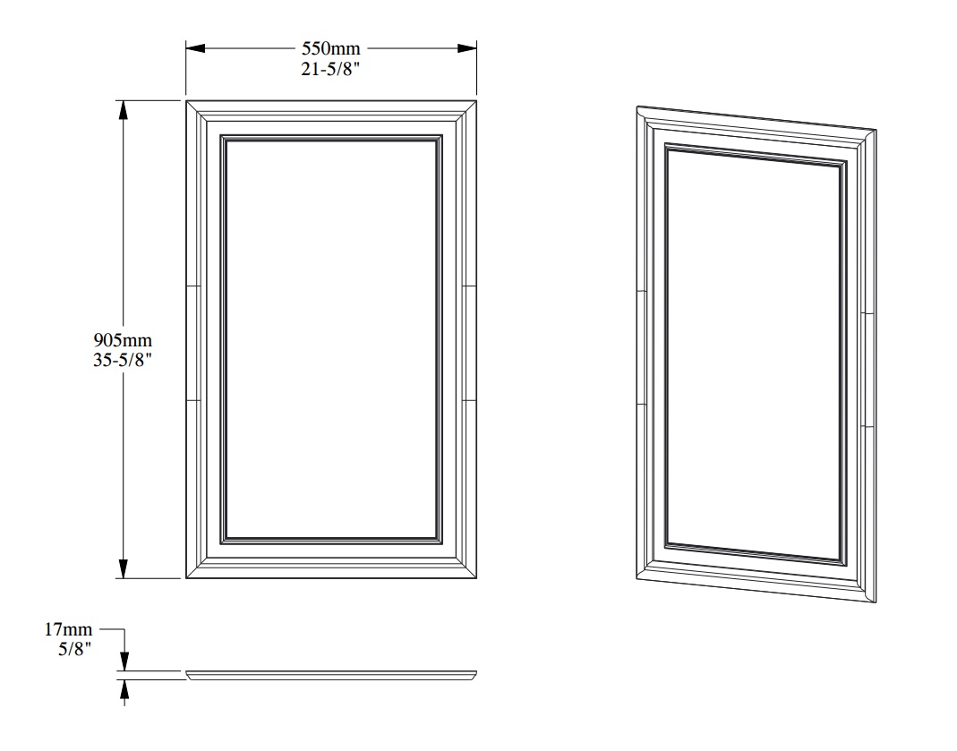 Стеновая панель под покраску Orac Decor New Classic D507 550×905×17