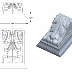 Вставка для карниза под покраску Orac Decor Luxxus C307A 75×94×4